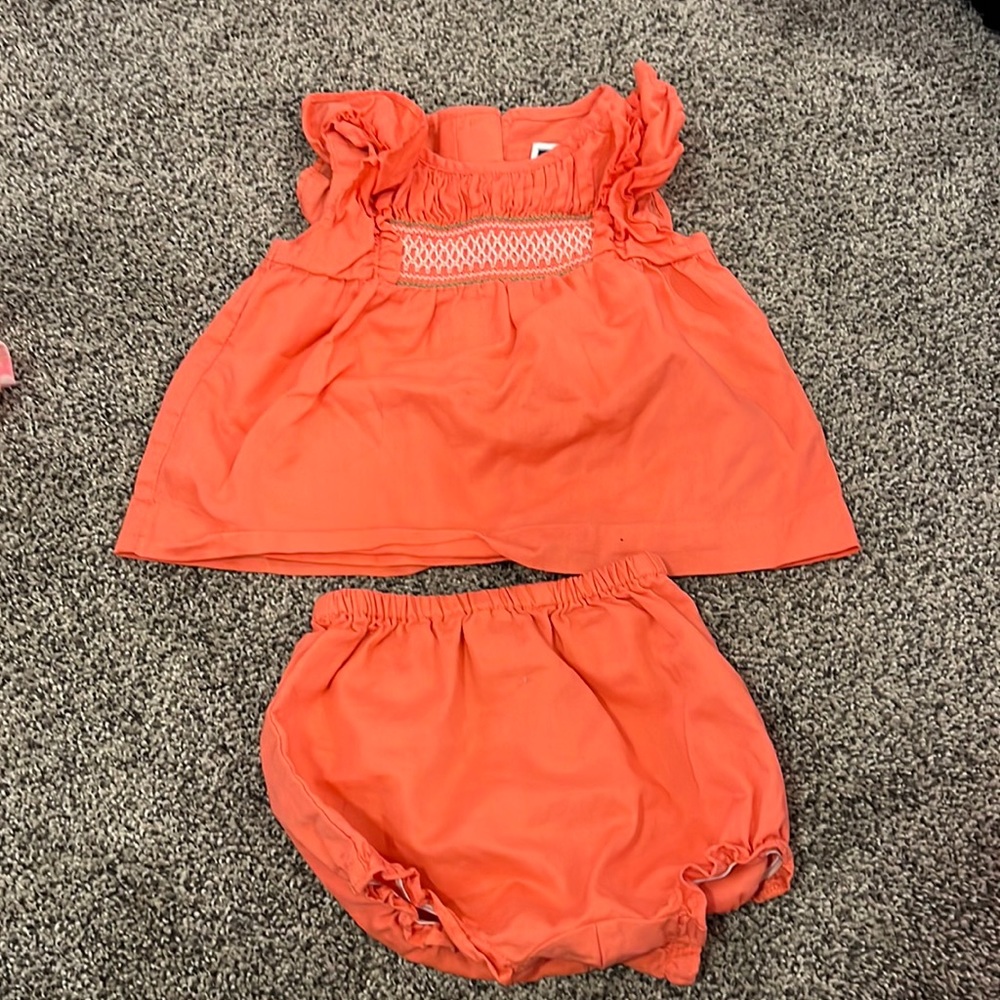 Janie and jack matching set shirt and bloomer shirts 3-6 months baby girl
